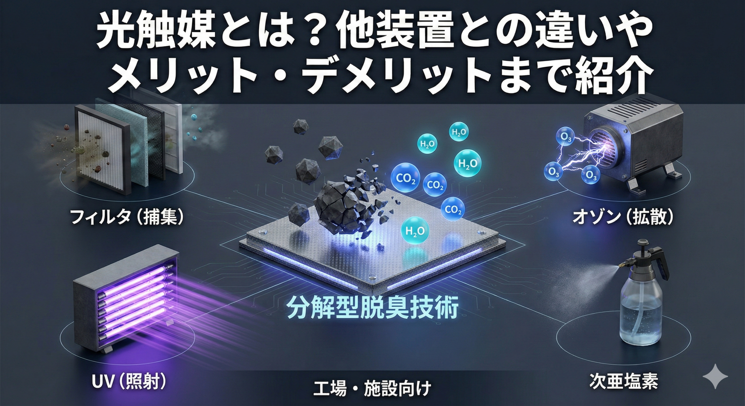 光触媒とは?他装置との違いやメリットやデメリットまで紹介