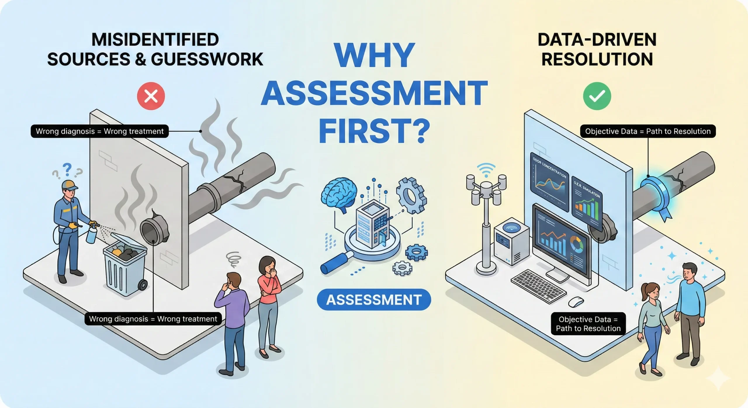 Odor assessment process - from investigation to solution