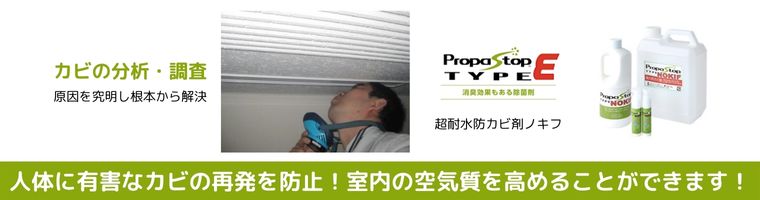 カビ調査や分析、防カビ剤