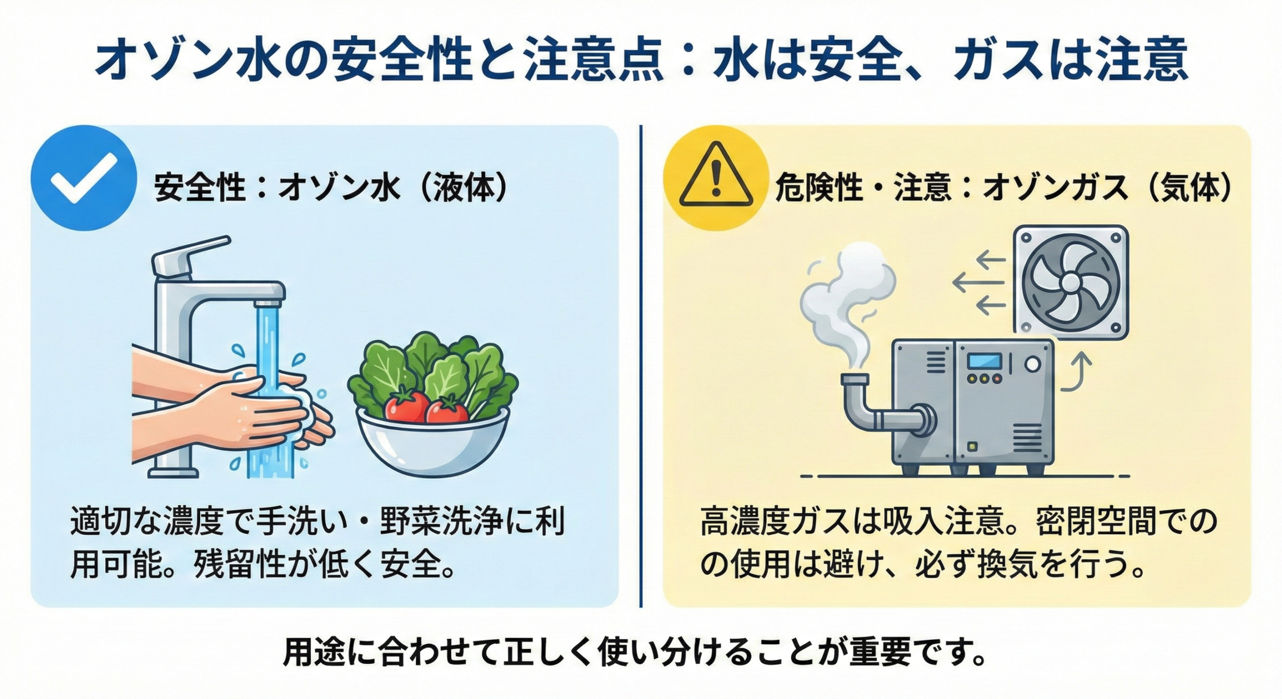 オゾン水は危険？安全性について