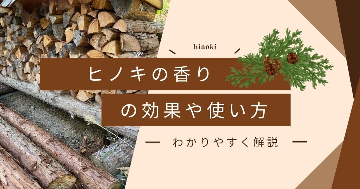 ヒノキの香りの効果と効能は？成分やおすすめの使用方法を紹介